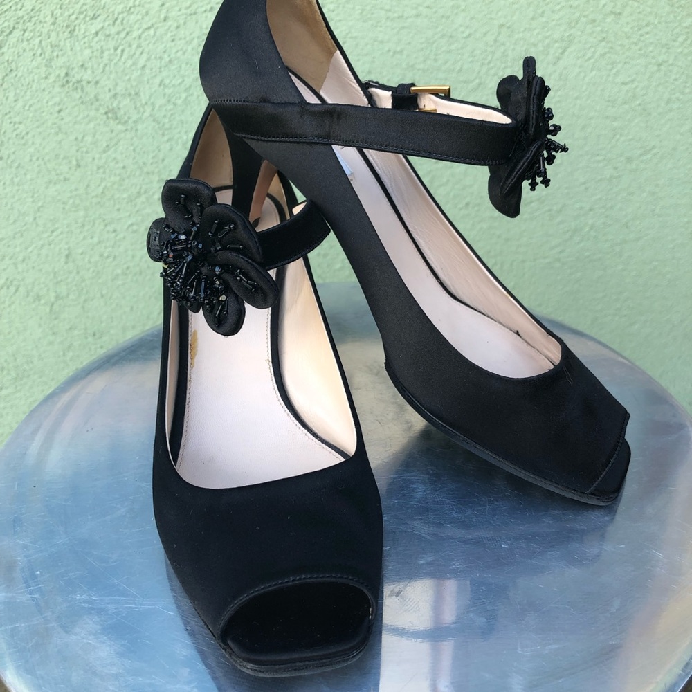 Vintage Prada heel sz 39 - 8.5 beaded strap - Picture 2 of 8
